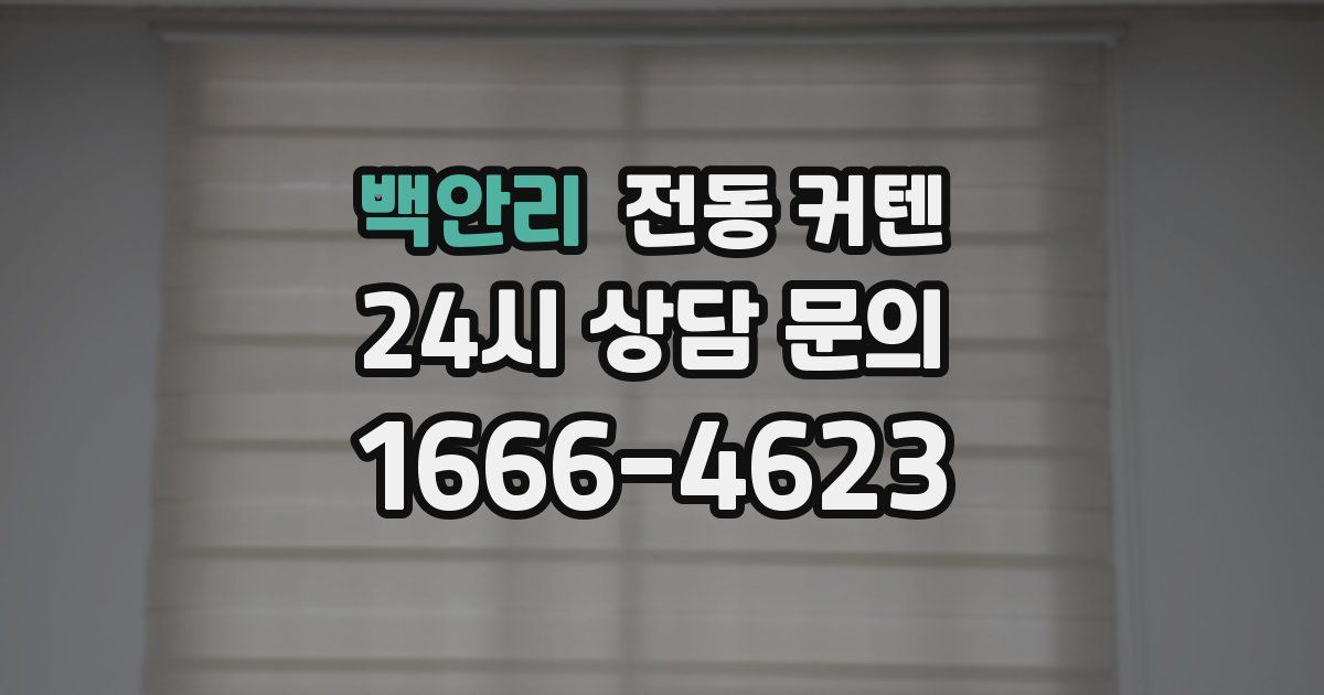 백안리 전동 커텐