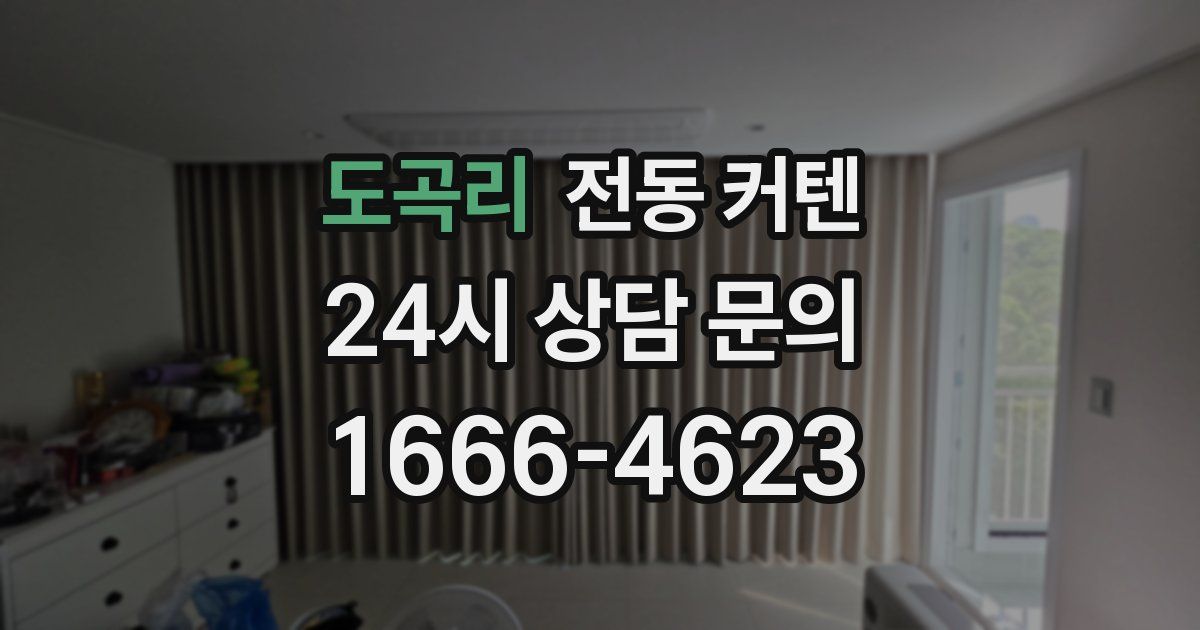 도곡리 전동 커텐