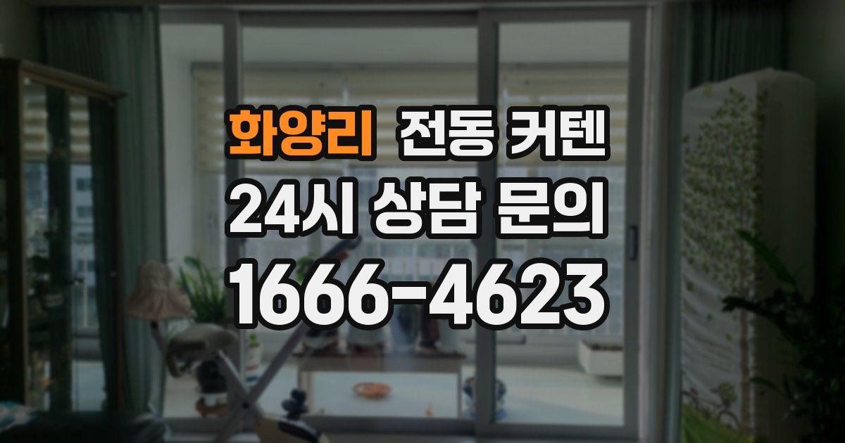 화양리 전동 커텐