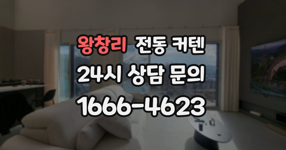 왕창리 전동 커텐