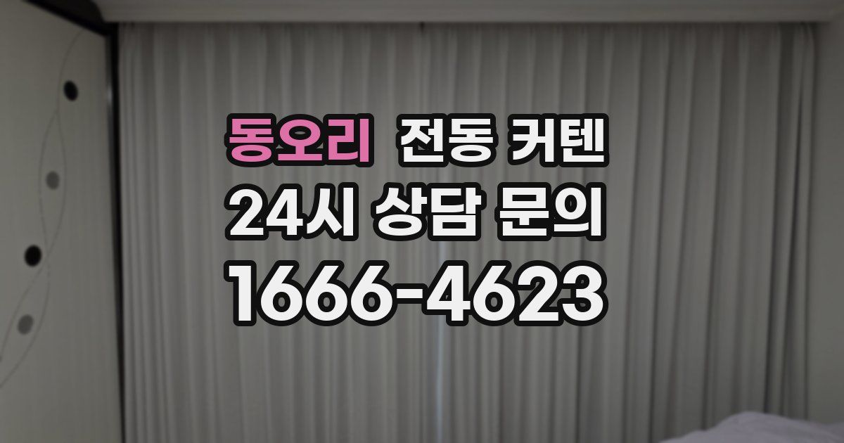 동오리 전동 커텐