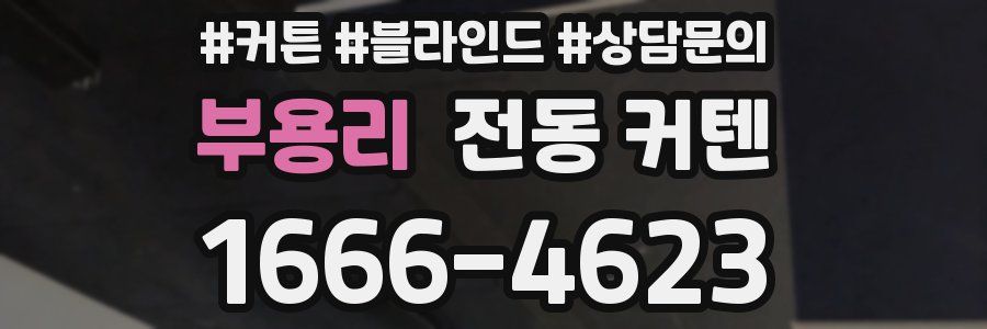 부용리 전동 커텐