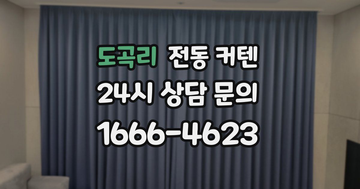 도곡리 전동 커텐