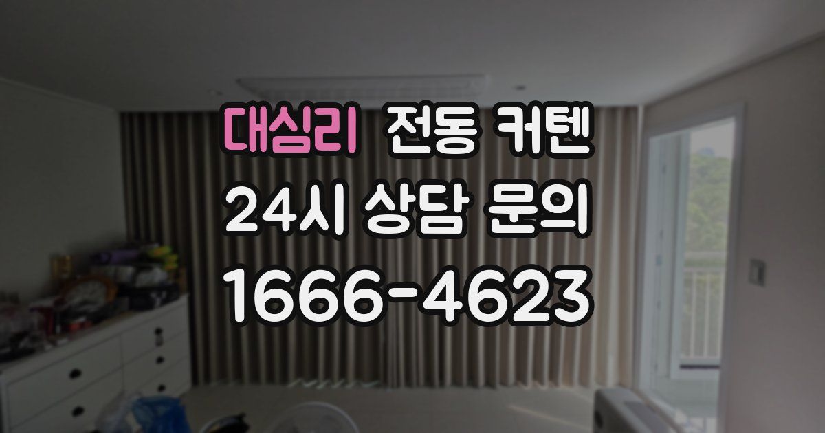 대심리 전동 커텐