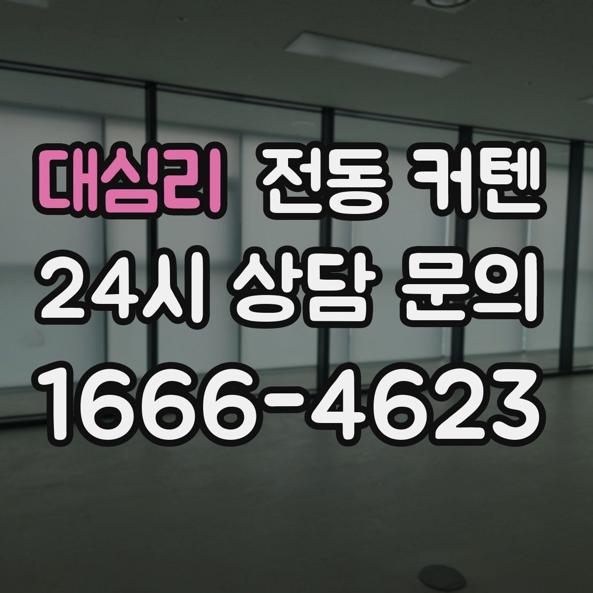 대심리 전동 커텐