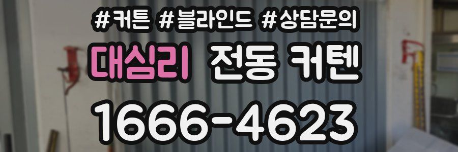 대심리 전동 커텐