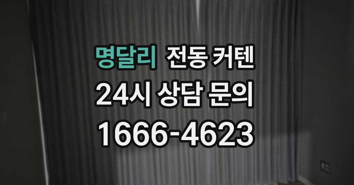 명달리 전동 커텐