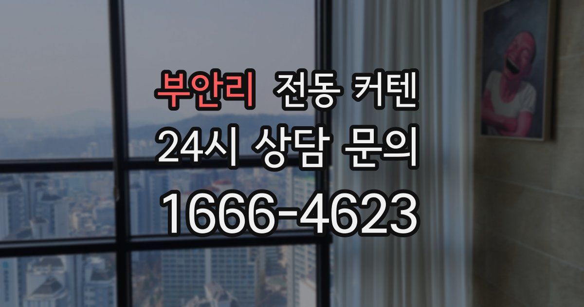 부안리 전동 커텐