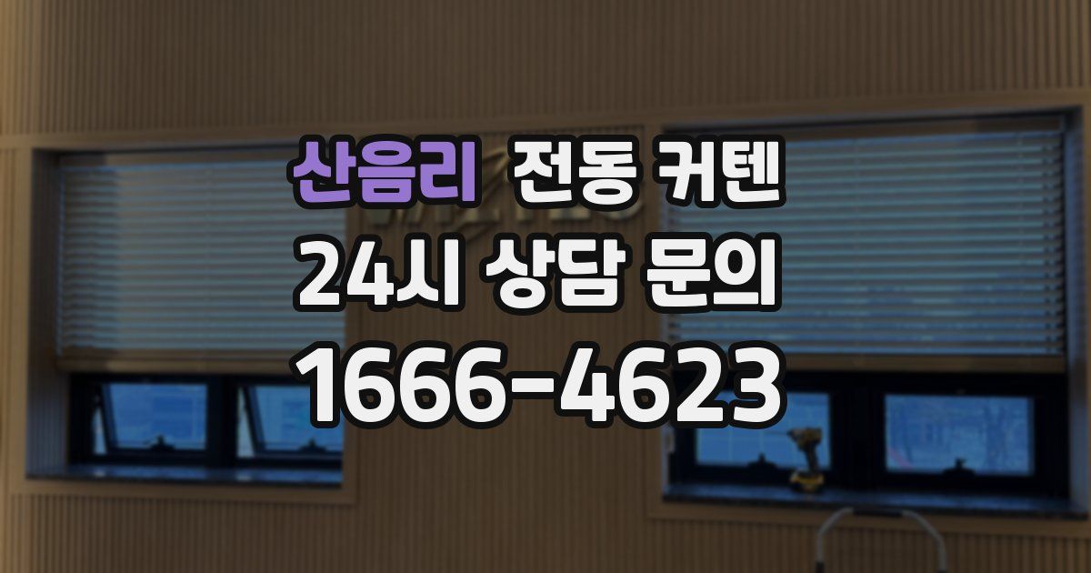 산음리 전동 커텐