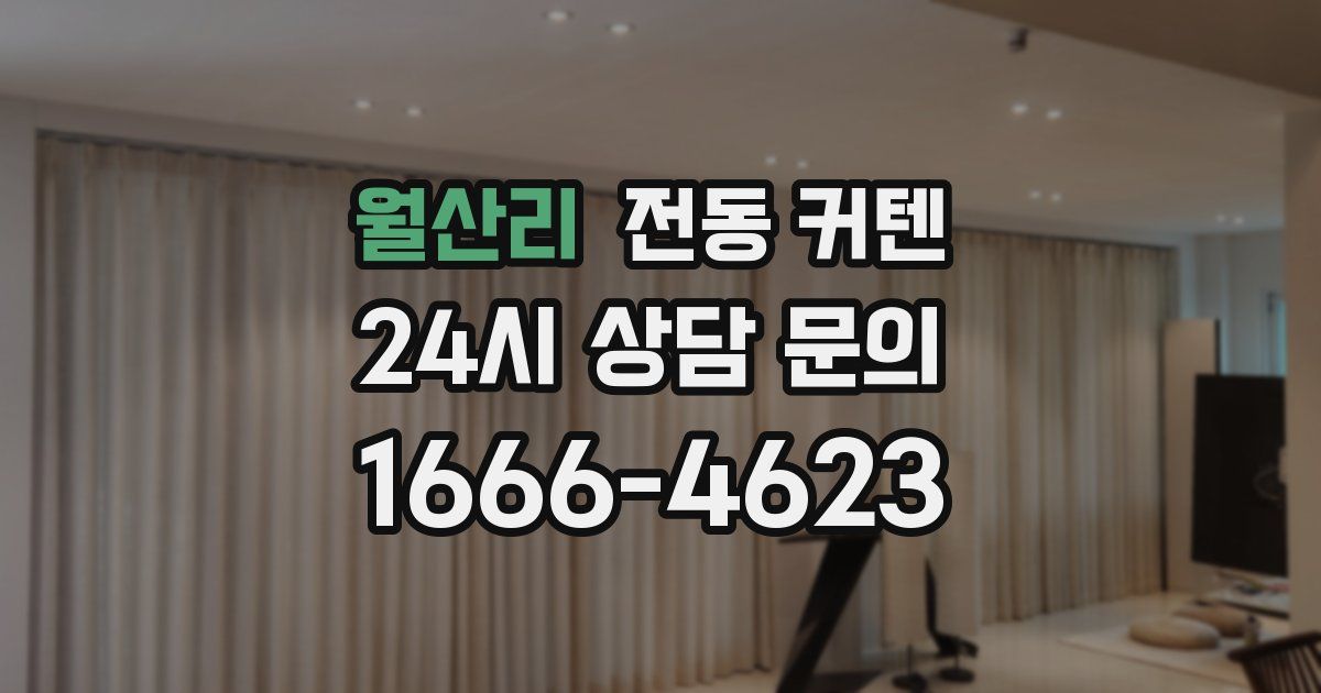 월산리 전동 커텐