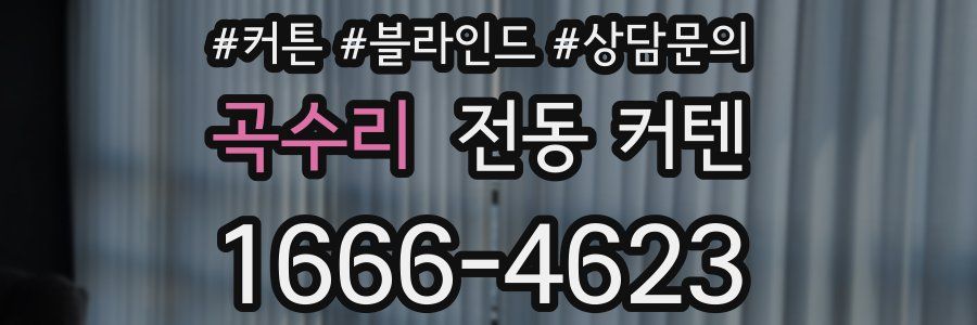 곡수리 전동 커텐