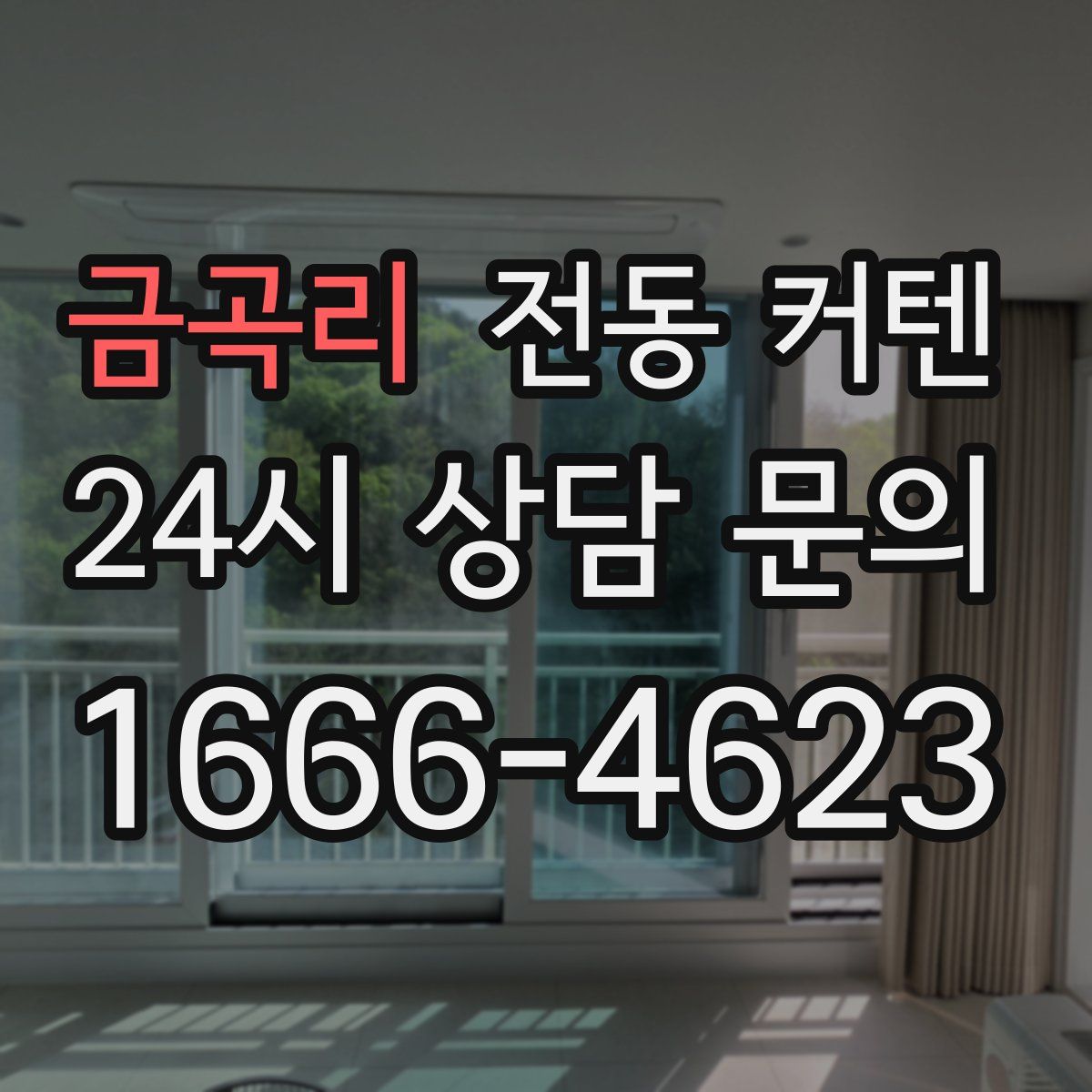 금곡리 전동 커텐