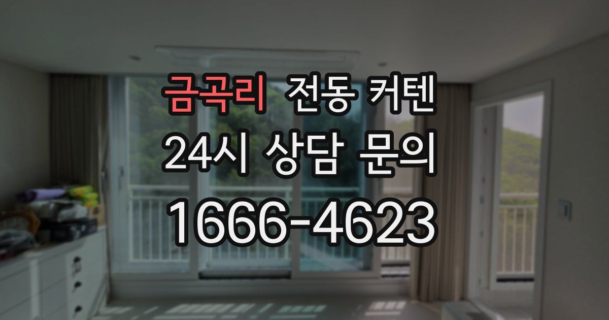 금곡리 전동 커텐