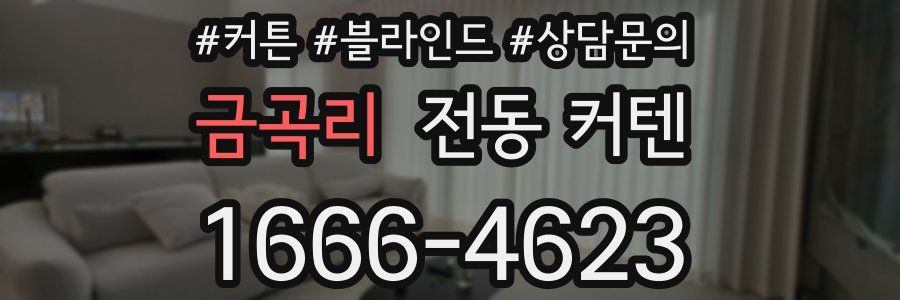 금곡리 전동 커텐