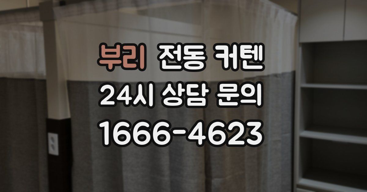 부리 전동 커텐