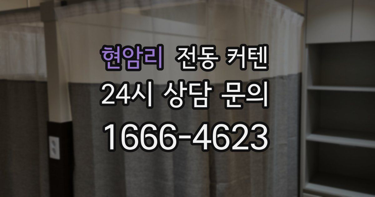 현암리 전동 커텐