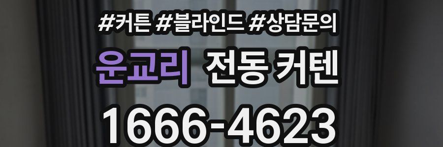 운교리 전동 커텐