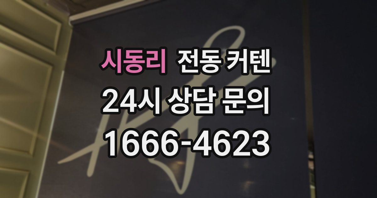 시동리 전동 커텐