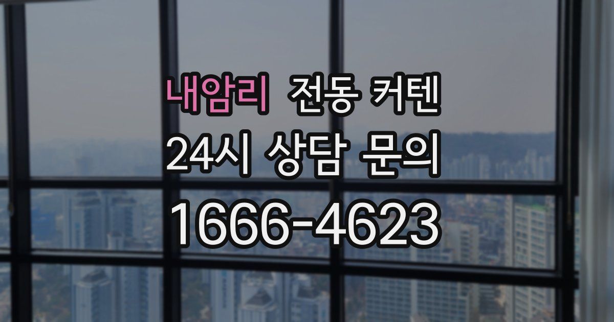 내암리 전동 커텐