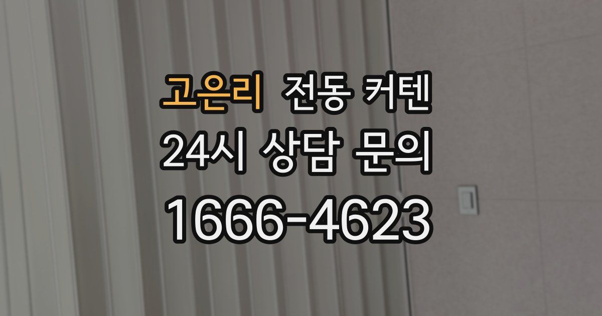 고은리 전동 커텐