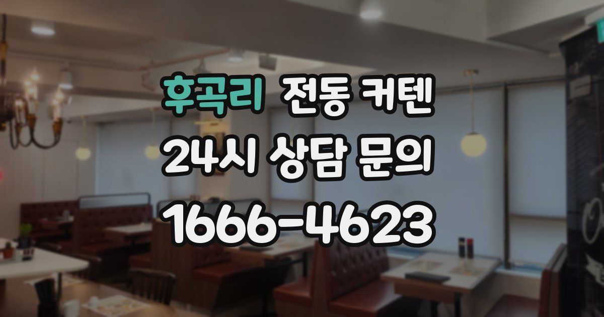 후곡리 전동 커텐