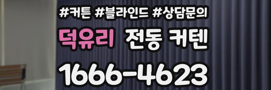 덕유리 전동 커텐