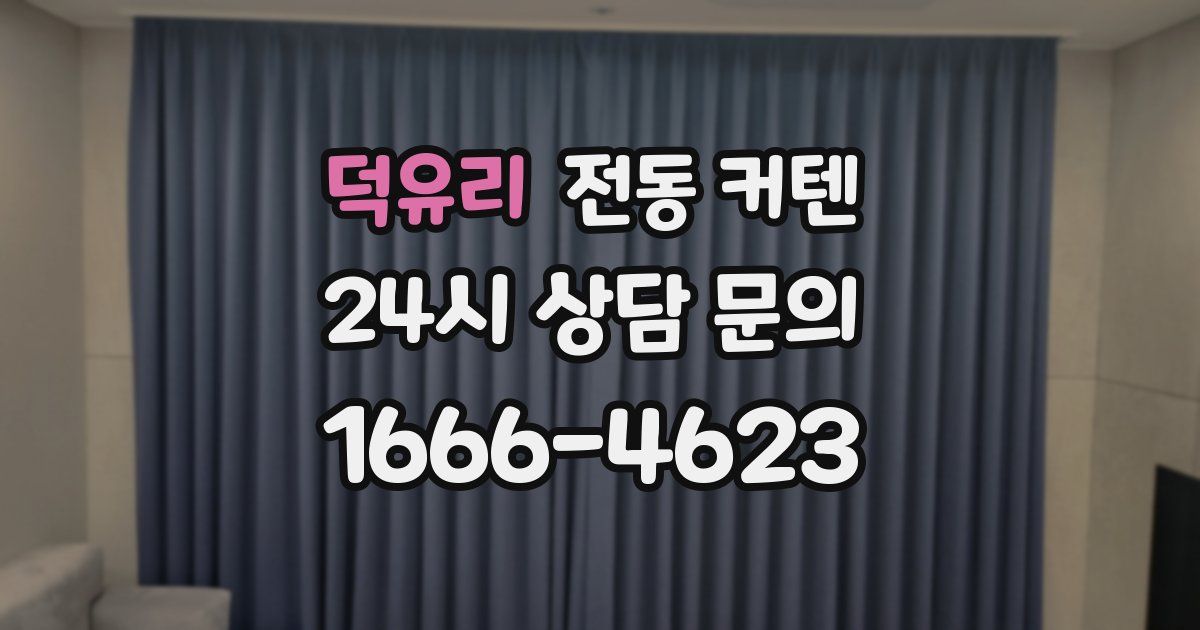 덕유리 전동 커텐