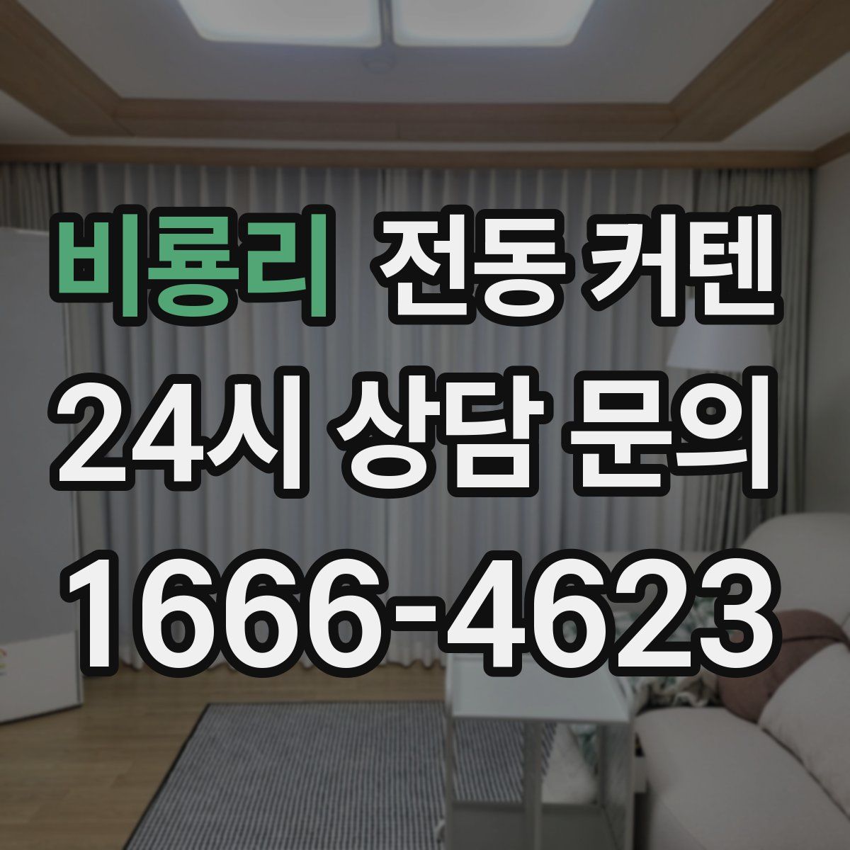 비룡리 전동 커텐