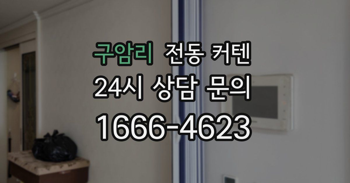 구암리 전동 커텐