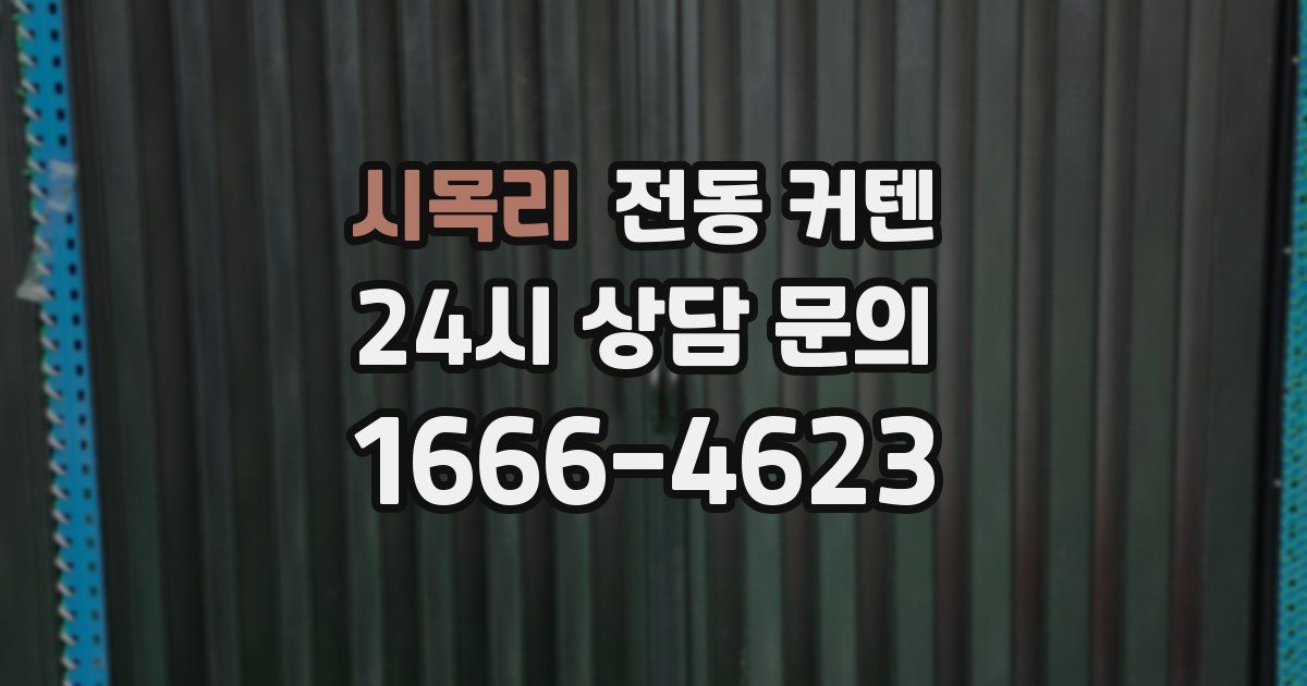 시목리 전동 커텐