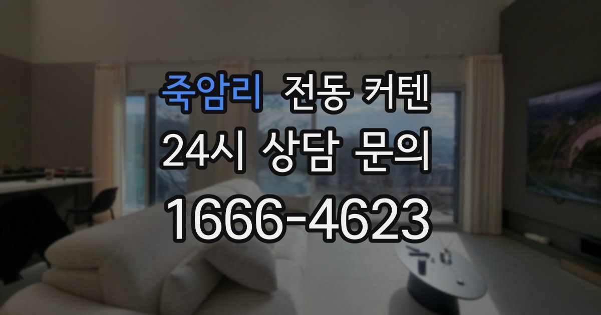 죽암리 전동 커텐