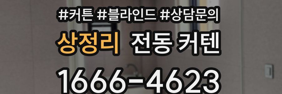 상정리 전동 커텐