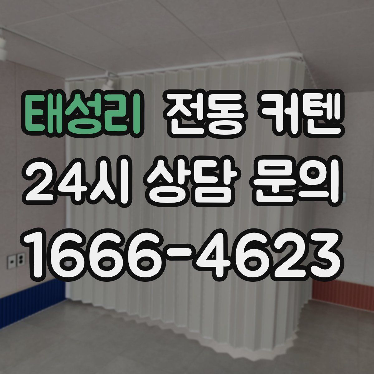 태성리 전동 커텐