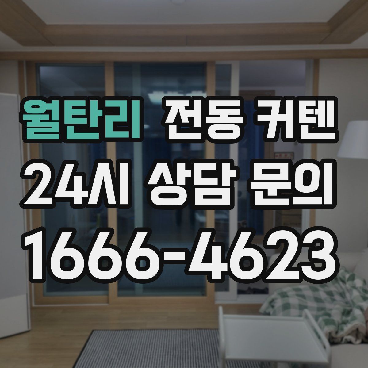 월탄리 전동 커텐
