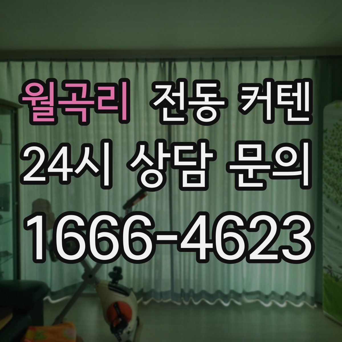 월곡리 전동 커텐