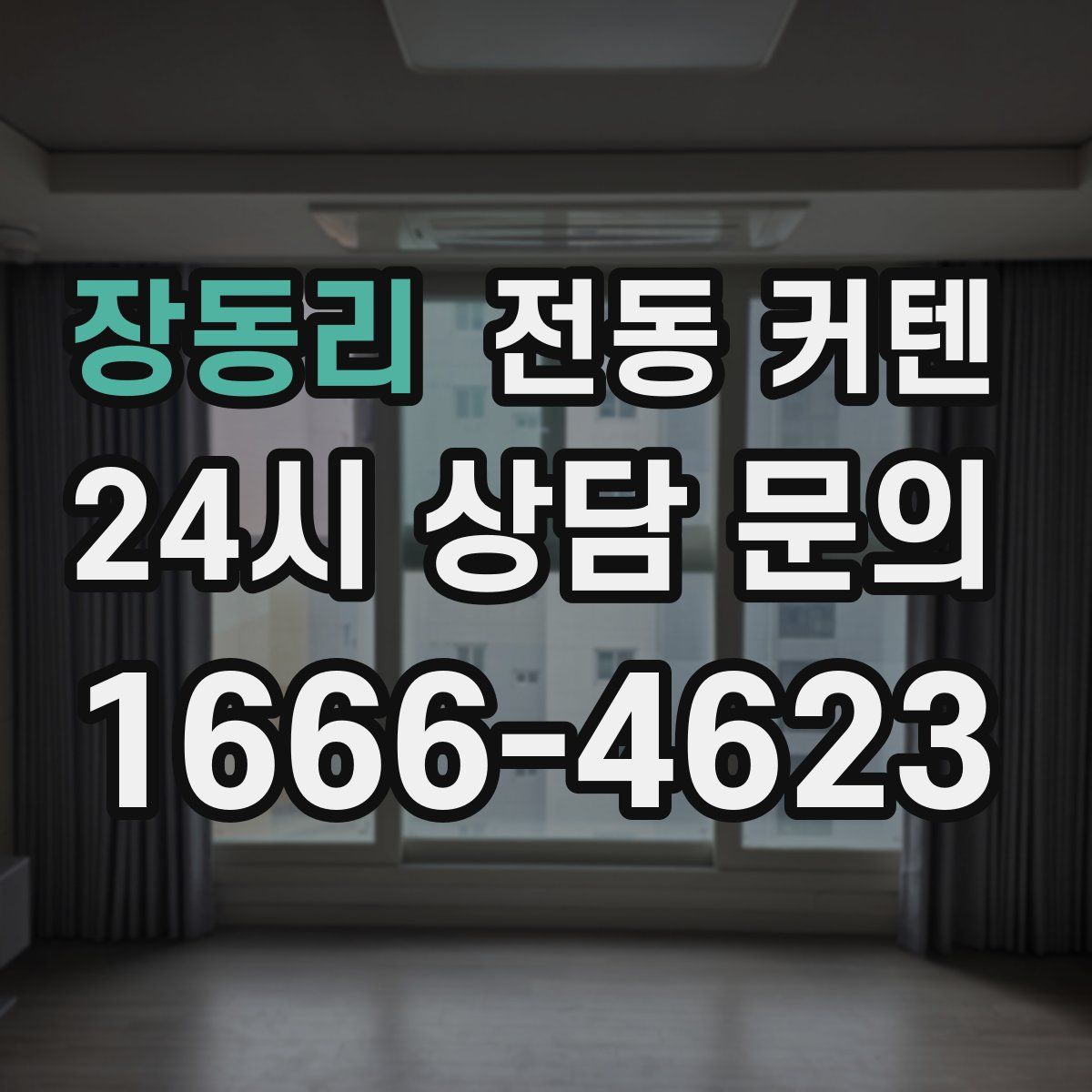 장동리 전동 커텐