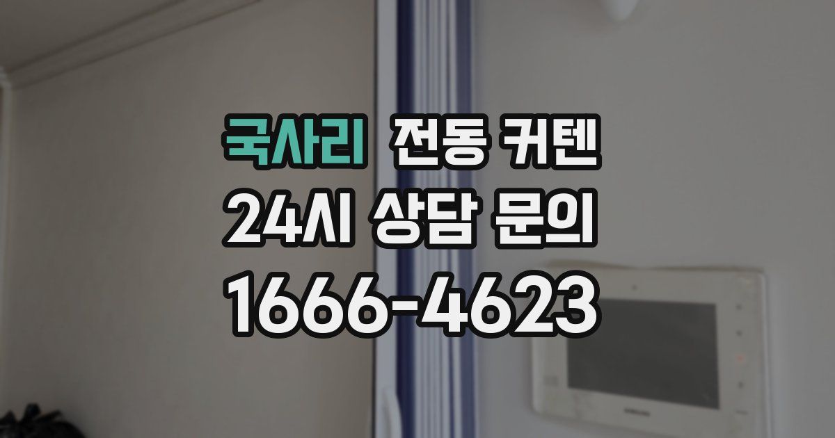 국사리 전동 커텐