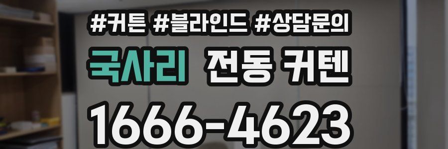 국사리 전동 커텐