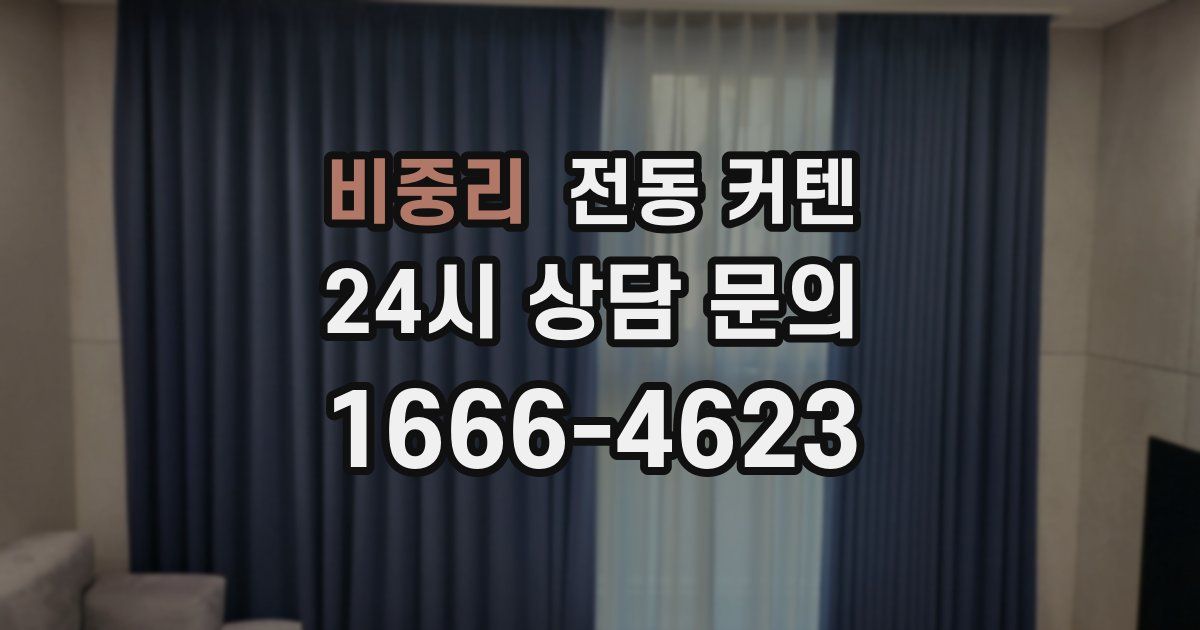 비중리 전동 커텐