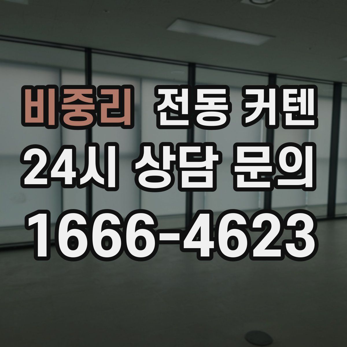 비중리 전동 커텐