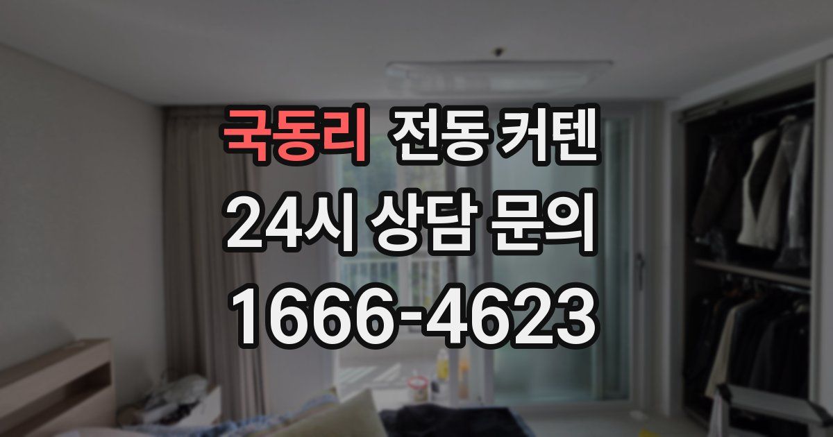 국동리 전동 커텐