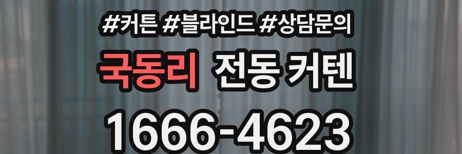 국동리 전동 커텐