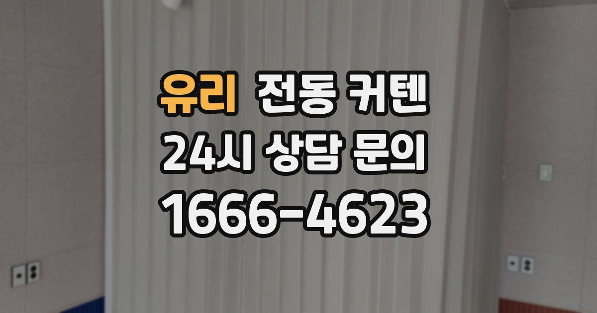 유리 전동 커텐