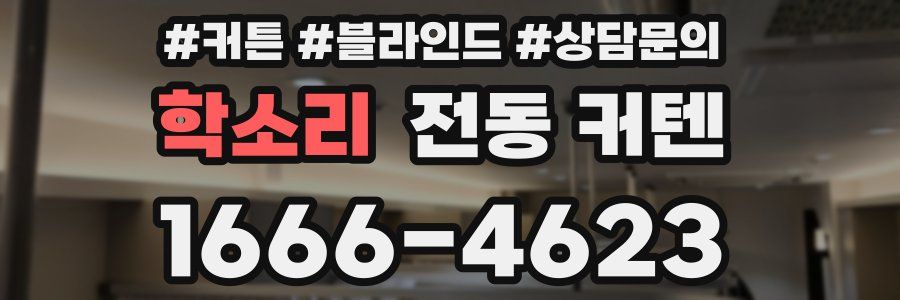 학소리 전동 커텐