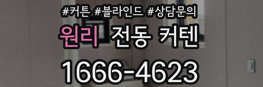 원리 전동 커텐