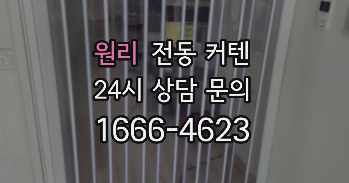 원리 전동 커텐