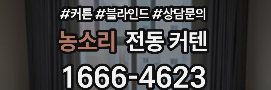 농소리 전동 커텐