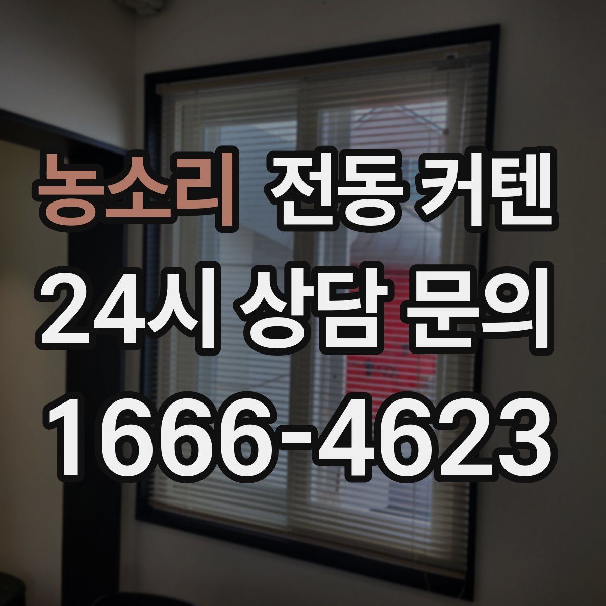 농소리 전동 커텐