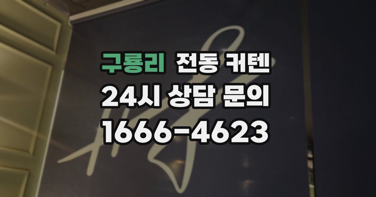 구룡리 전동 커텐