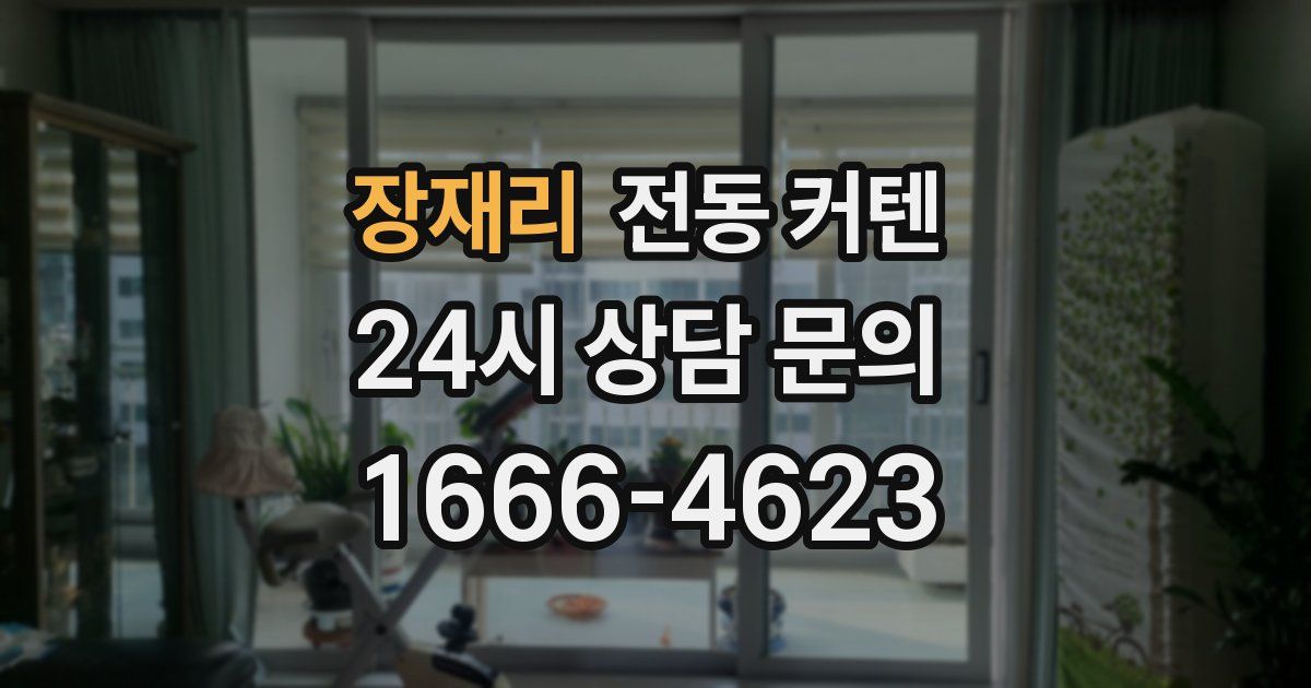 장재리 전동 커텐